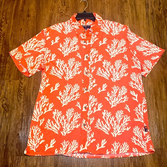 Men’s Margaritaville Hawaiian Button Down Shirt Large NWT - Picture 1 of 8